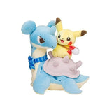 Pokemon knuffel Pikachu op Lapras